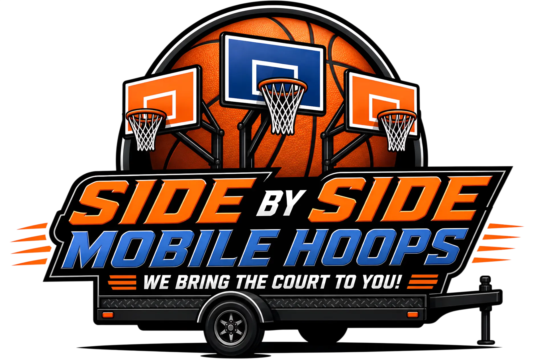 Side By Side Mobile Hoops — we bring the court to you